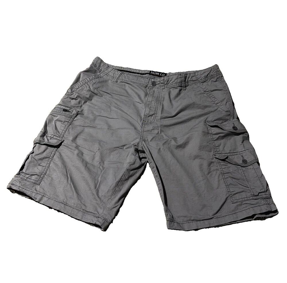 Iron Co Sz 40 Gray Cargo Shorts
